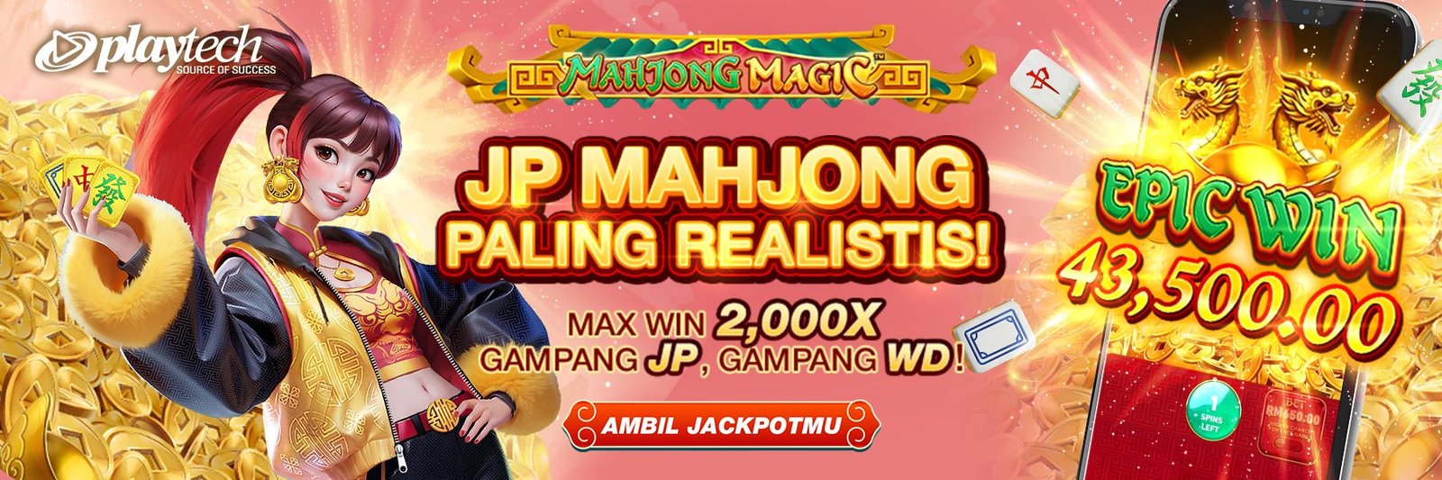 PLAYTECH - MAGIC MAHJONG JP